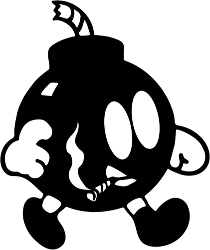 Vista 2 de Calcomanía de personaje Angry Explosive, bonito vinilo troquelado Good and Evil para Windows, coches, camiones, parachoques, portátiles, MacBook