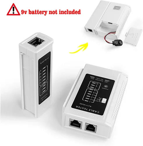 Vista 5 de Herramienta de crimpado RJ45 todo en uno, herramienta de crimpado Ethernet, cortador pelacables para pasar a través de conectores Cat5 Cat6