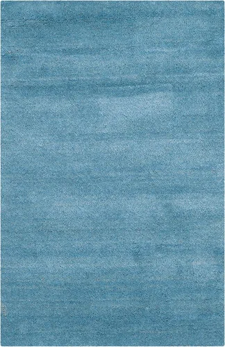 SAFAVIEH Himalaya Collection - Alfombra decorativa, 2 x 3 pies, color azul, lana hecha a mano, ideal para zonas de alto tráfico en entrada, sala de