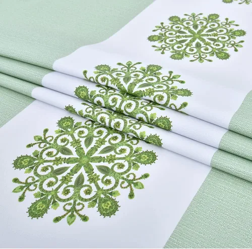 Vista 7 de Zobesta Mantel de vinilo para mesas rectangulares, mantel de plástico de PVC, impermeable, manteles de vinilo verde para mesas rectangulares