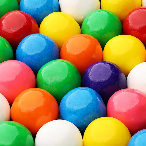 Bolas de chicle para máquina de chicles – Bolas de chicle grandes de 1 pulgada – Goma de mascar con sabor a fruta surtido para niños – Bolas de goma