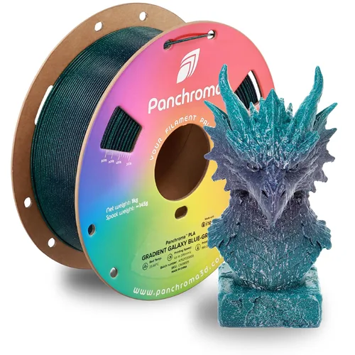 Vista 40 de Polymaker Panchroma - Filamento de impresión 3D Celestial de ácido poliláctico en degradé azul y morado, 0.069 pulgadas (0.069 in), 2.2 lbs, ácido