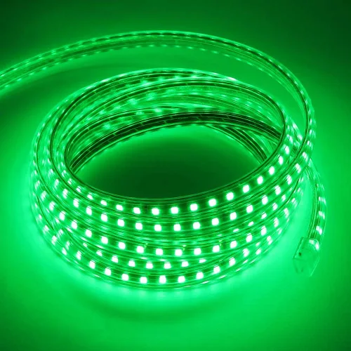 Vista 2 de Kit de tira de luz LED, CA 110-130 V flexible impermeable, 3.3 pies 5050 60 LEDs/M para decoración de iluminación comercial de interiores y Verde