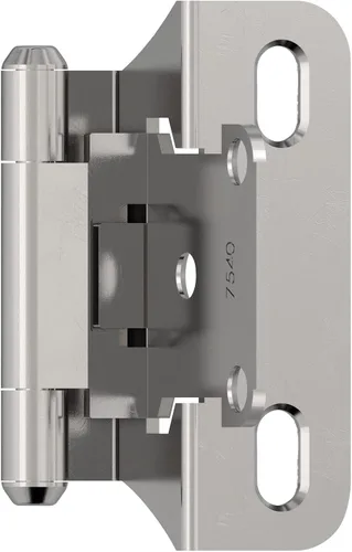 Vista 20 de Amerock BPR7540BB Bisagra de gabinete 1/2 pulg (13 mm) superpuesta de cierre automático de envoltura completa de latón pulido para puerta