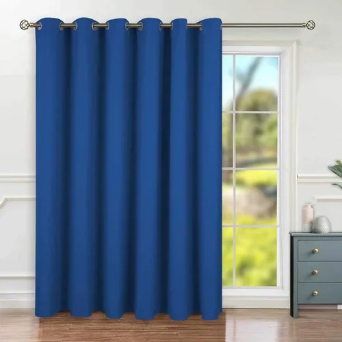Vista 55 de BGment Cortina de puerta corredera de moda de 100 x 84 pulgadas, cortinas opacas térmicas anchas para oscurecer la habitación, cortina divisora