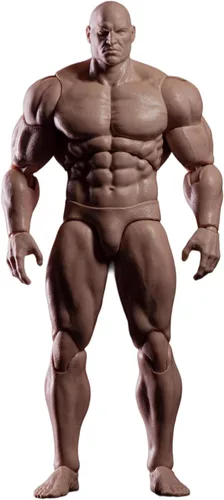 Vista 11 de 1/12 Male Action Figure,6inches Strong Muscular Body Man Soldier Super Flexible Figure Model for Custom Sketch Practice Collection