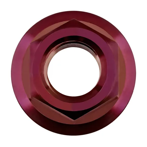 Vista 88 de Juego de 6 tuercas hexagonales de titanio DIN6923 M5 M6 M8 M10 M12 M14 M16 (paso M6 0.039 in, titanio normal)