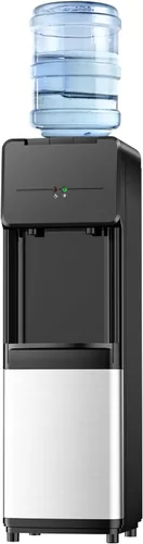 Feelfunn Dispensador de agua de carga superior para botellas de 3 o 5 galones, dispensador de agua fría y caliente, dispensador de enfriador de agua