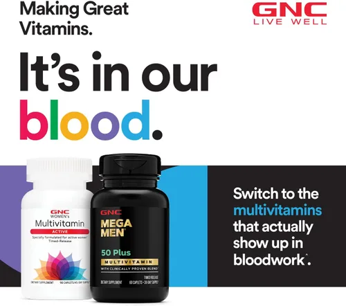Vista 5 de GNC Multivitamínico activo sin hierro, apoya un estilo de vida activo, fórmula de más de 30 nutrientes, promueve la salud ósea y articular, ayuda a