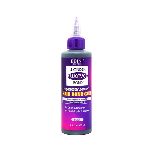 Vista 8 de EBIN NEW YORK Wonder Weave Bond - Pegamento para el cabello, color negro, 1