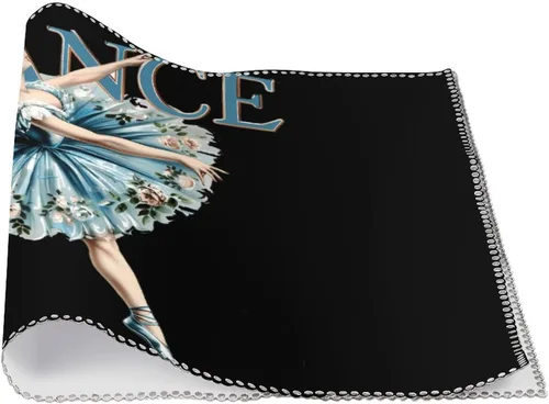 Vista 3 de Ballerina Dance Placemats Set of 6 Resistant Table Mats Washable Place Mats for Dinner Party Table Decoration