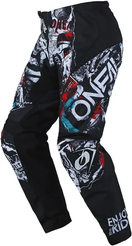 Vista 5 de MX Outfit O'Neal Element Attack - Pantalones protectores para niños y jóvenes, conjunto combinado de motocross todoterreno
