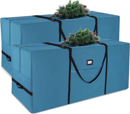 Vista 14 de Hearth & Harbor - Bolsa de almacenamiento para árbol de Navidad de 9 pies, bolsa para árbol de Navidad artificial con asas reforzadas, cremallera