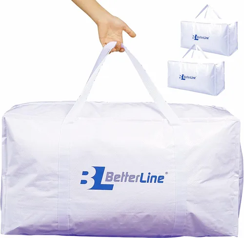 Vista 9 de Bolsa de almacenamiento extra grande – Bolsa de lona resistente de 45 x 22 x 16 pulgadas con carga máxima de 100 libras (99.2 lbs) – Tela tejida