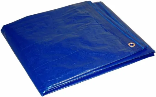 Vista 15 de Dry Top - Lona de poliéster multiusos de resistencia mediana, 5 x 7 pies, azul