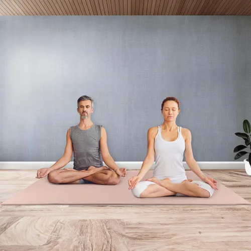 Vista 8 de Large Yoga Mat - 6’x4’ Wide Exercise Mat - 8mm Thick Waterproof Non-Slip Workout Mat - Gym Flooring for Home Gym Studio Workouts, Pilates