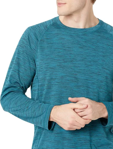 Vista 3 de Tienda Essentials Camiseta de natación de manga larga y secado rápido UPF 50 para hombre