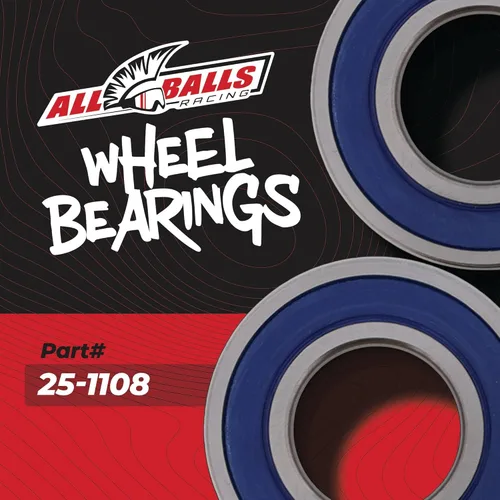 Vista 5 de All Balls Racing 25-1108 Kit de juntas de rodamiento de rueda compatible con/reemplazo para Suzuki Yamaha Honda