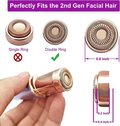 Vista 3 de Cabezales de repuesto para removedor de vello facial Finishing Touch Flawless Generation 2, 2