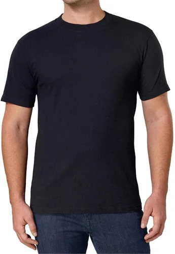 Vista 2 de Kirkland Signature - Camiseta de cuello redondo para hombre, 100% algodón peinado pesado (paquete de 6)
