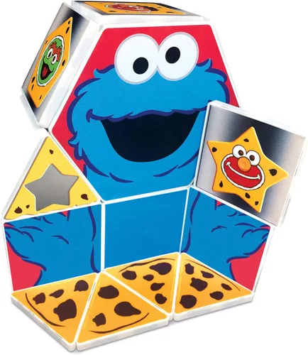 Vista 2 de CreateOn Juego magnético con formas de monstruo de galletas de Barrio Sésamo, juguetes de construcción magnéticos, juguetes educativos STEM