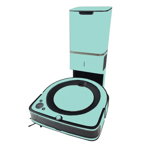 Vista 7 de MIGHTY SKINS MightySkins Skin compatible con iRobot Roomba s9+ Vacuum - Azul claro sólido Funda protectora y única de vinilo Fácil de aplicar