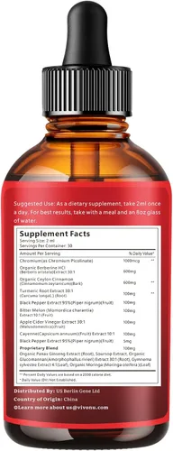 Vista 9 de VivoNu Berberina 14 en 1 con orégano de canela de Ceilán
