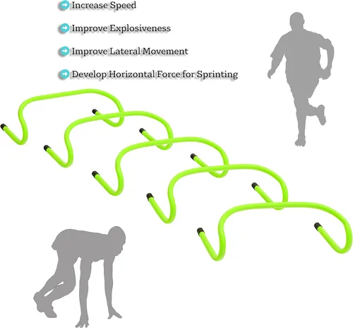 Vista 4 de Pack de 5 vallas de entrenamiento, de 6 pulgadas, de Trademark Innovations, 6
