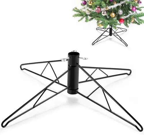 Vista 10 de Barydat Soportes de Metal Plegables para Árbol de Navidad, Patas de Árbol de Navidad Artificial de Repuesto, Base Soporte para Decoraciones de Verde