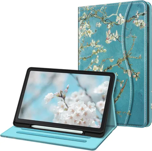 Vista 25 de Fintie Funda para Samsung Galaxy Tab S6 Lite 10.4 Pulgadas 2024/2022/2020 con Soporte para S Pen, Funda Trasera de TPU Blanda con Visor Multiángulo