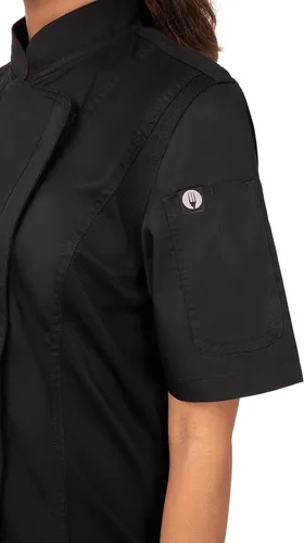 Vista 4 de Chef Works Abrigo de chef Springfield para mujer