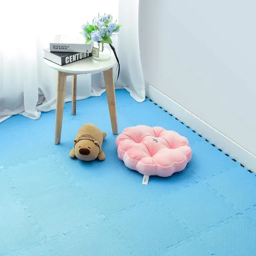 Vista 4 de qqpp - 18 tapetes de goma de etilvinilacetato tipo rompecabezas para piso, alfombra de juego para bebé, tapete de ejercicio para entrenamiento