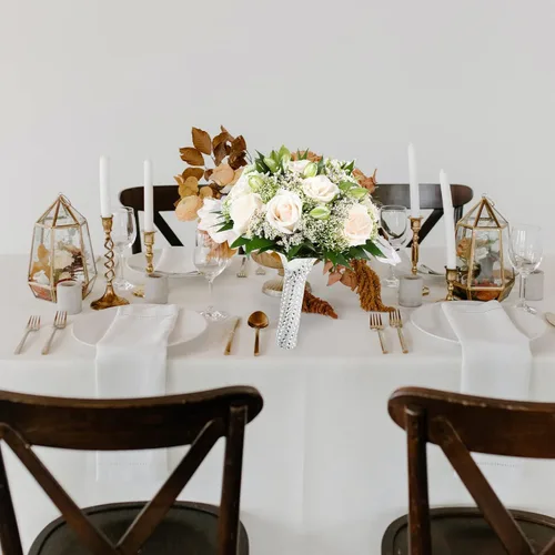 Vista 4 de STOBOK Espumas Ramo Titulares, DIY Ramo Nupcial Titulares, Flor de Encaje Blanco Mango Flores de Boda Suministros de Fiesta