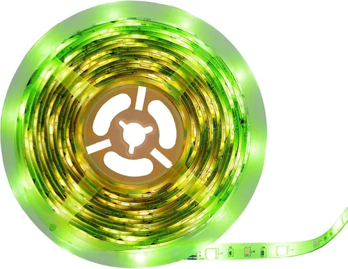 Vista 4 de Monster - Tira de luz RGB+W reactiva con sonido de 32.8 pies, multicolor inteligente + multicolor, uso en interiores, control de aplicación y voz