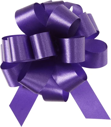 Vista 14 de Berwick Offray The Perfect Bow Pull Ribbon, tamaño acabado de 4 pulgadas con 18 bucles, azul, 50 piezas
