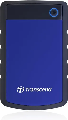 Vista 7 de Transcend 1TB StoreJet 25H3 HDD portátil resistente, respaldo de un solo Púrpura