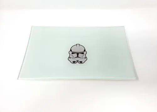 Vista 5 de E.G.G. Bandeja de vidrio resistente a las roturas: Decorativa/Coleccionable de alta resolución Gran regalo (entre nosotros)