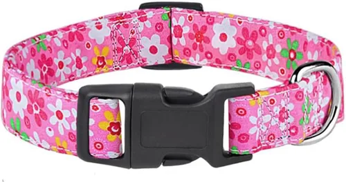 Vista 13 de Collar de perro, collar ajustable para perros pequeños, medianos y grandes, lindo collar de cachorro para perros machos y hembras, bonito diseño