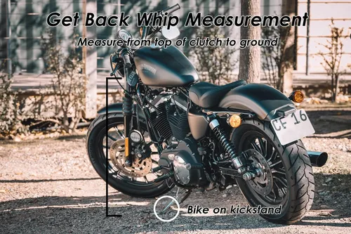 Vista 7 de GARGOYLE BELLS Látigos de Motocicleta de Cuero Genuino de 36" Get Back Whip con Flecos y Bola, Látigos de Motociclista de Servicio Pesado Accesorios