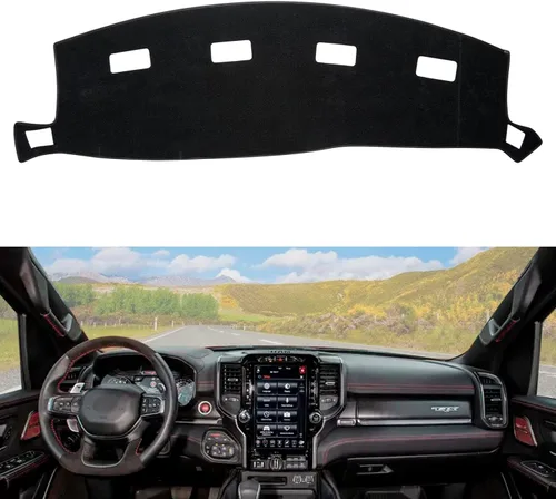 Vista 11 de Alfombrilla para salpicadero compatible con Chevy Tahoe Suburban Denali Avalanche 07-14, GMC Yukon/XL, Chevy Silverado 07-13, GMC Sierra sin altavoz