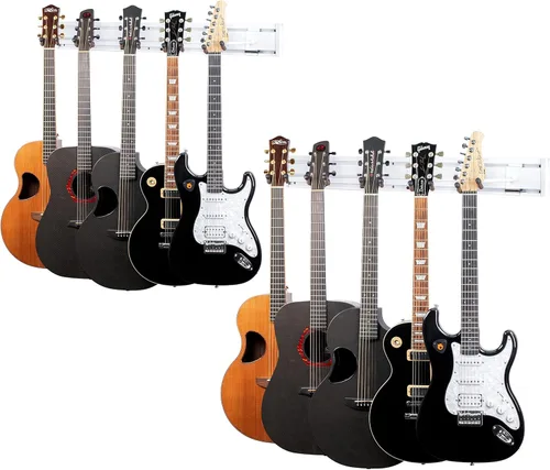 Vista 12 de String Swing Soporte de Pared para Guitarra, Soporte para Guitarra de Múltiples Guitarras, Soporte de Guitarra Colgante para Guitarras Acústicas