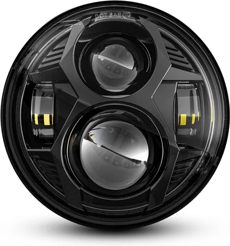 LX-LIGHT Faro LED para motocicletas de 51 W, 5-3/4, 5.75 pulgadas, compatible con Iron 883 Dyna Street Bob Super Wide Glide Low Rider Night Rod