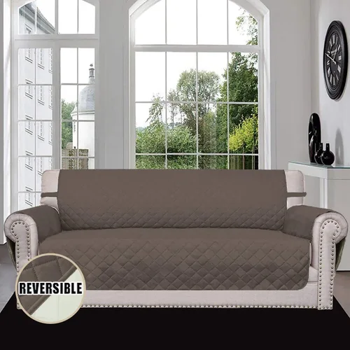 Vista 217 de Easy-Going - Funda reversible para sofá reclinable, resistente al agua, protector de muebles con correas elásticas, para mascotas y niños