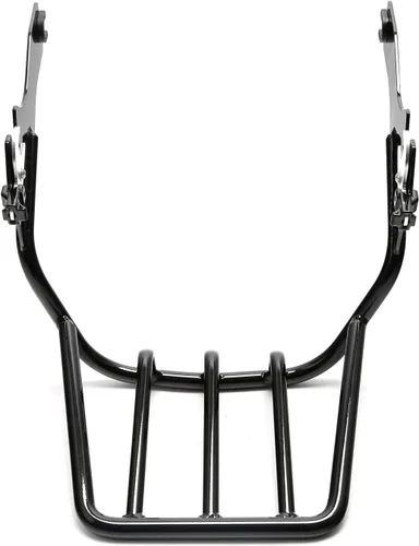 Vista 6 de TCT-MOTORPARTS Portaequipajes vertical negro de cinco barras para Harley Softail Fat Bob FXFB 107/FXFBS 114 2018-2023