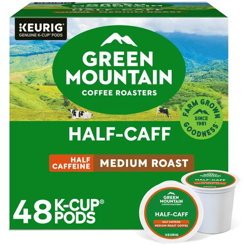 Vista 6 de Green Mountain Coffee Roasters, Café Half-Caff de Tueste Medio, 3.3 Onzas