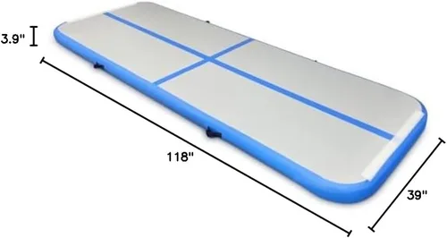 Vista 8 de SUDOO Gymnastics Air Mat 8.2ft/10ft/13ft/16ft Inflatable Air Tumble Track Mat 4" Thick Tumbling Mat With Pump/No Pump for Training Tumble Yoga