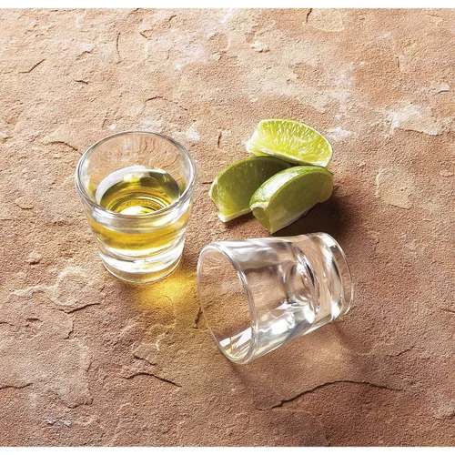 Vista 5 de G.E.T. SW-1427-1-CL - Vasos de chupito de plástico altos sin BPA, resistentes a la rotura, 1 onza, transparente (juego de 12)