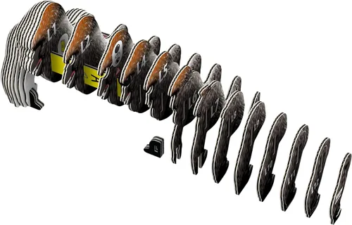 Vista 3 de Eugy Gorilla - Rompecabezas 3D de 32 piezas ecológico para niños, niñas y niños a partir de 6 años