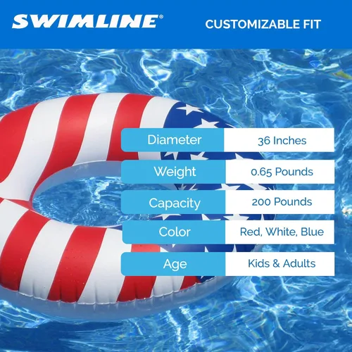 Vista 5 de Swimline Flotador de tubo de piscina Americana de 36