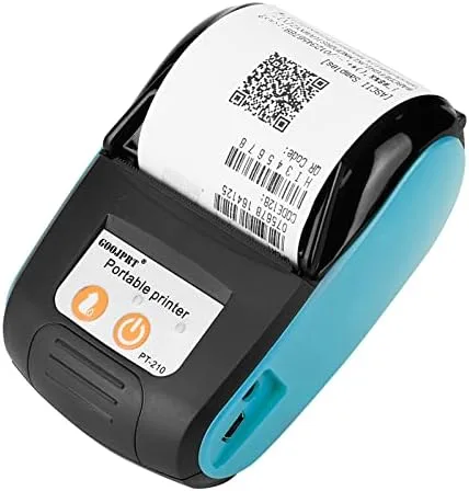 Cryfokt Impresora térmica, impresora de recibos USB de 2.283 in 203DPI Mini impresora de bolsillo Control de teléfono inteligente Impresora móvil